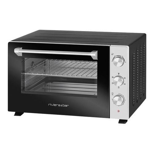 Riviera & Bar QFR300 - Four électrique avec grill - convection - 30 litres - 1.5 kWatt - noir mat/inox