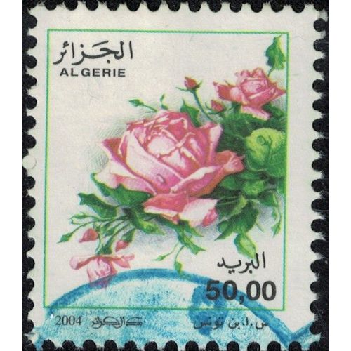 Algérie 2004 Oblitéré Used Fleurs Roses Série Courante Rosa Odorata 50 Dinars Su