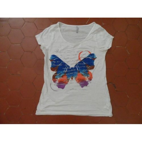 Tee-Shirt Jersey Coton Blanc Blanche Porte
