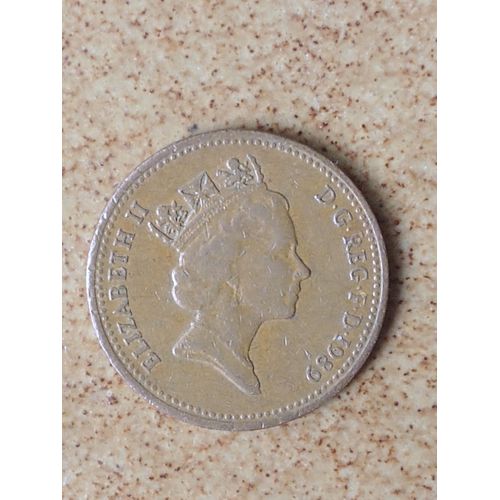 Pièce 1 Penny 1989 Elizabeth Ii