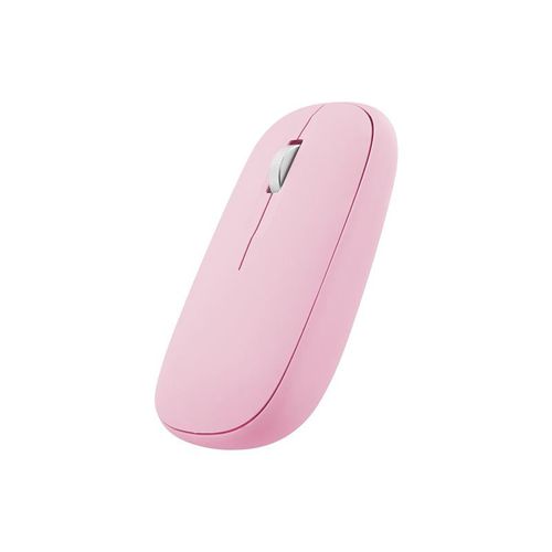 T'nB iClick DUAL CONNECT - Souris - 3 boutons - sans fil - Bluetooth, 2.4 GHz - récepteur sans fil USB - rose - boîte de suspension