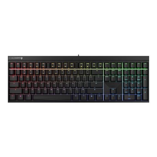 CHERRY MX 2.0S - Clavier - backlit - USB - QWERTZ - Allemand - commutateur : CHERRY MX Brown - noir