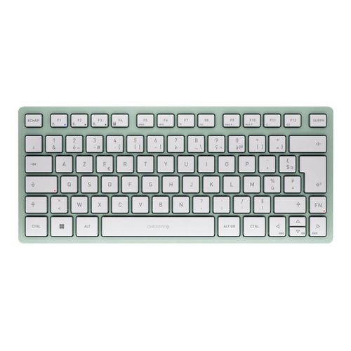 CHERRY KW 7100 Mini - Clavier - sans fil - Bluetooth 5.1 - AZERTY - Français - commutateur : CHERRY SX - vert agave - emballage sans plastique