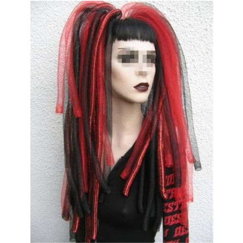 Expédié De Paris - Paire De Cyberlox Cyberlocks Cyber Goth Gothique Gothic Punk Steam Punk Rock Roman Vintage Serre Tête Pince Cheveux Élastique Ruban