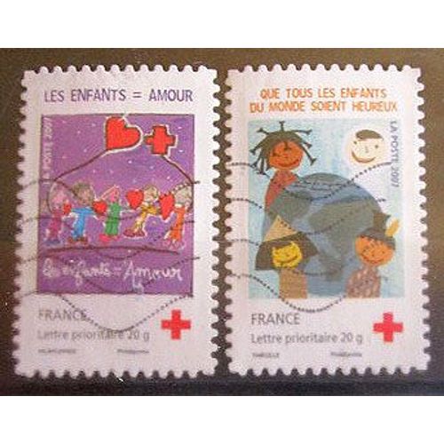 2007. Série Complète F4125 Et F4126: Croix-Rouge Amour Et Enfants Du Monde.
