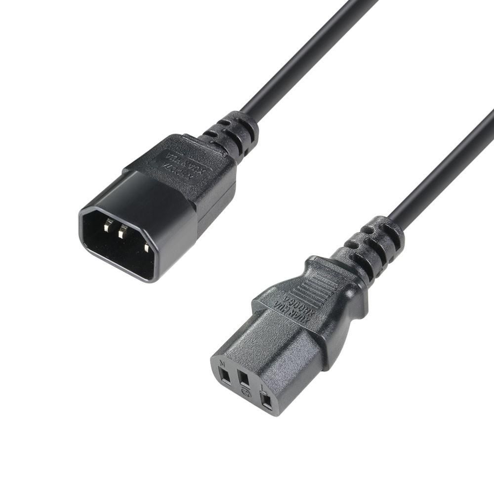 ADAM HALL 8101 KE 0100 - Power Extension Cable C14 - C13 1.0 m