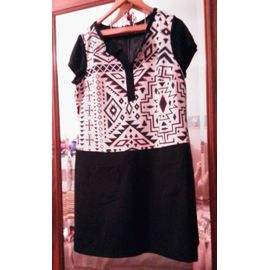 Robe Noire Blanche 40 L Miss Captain .