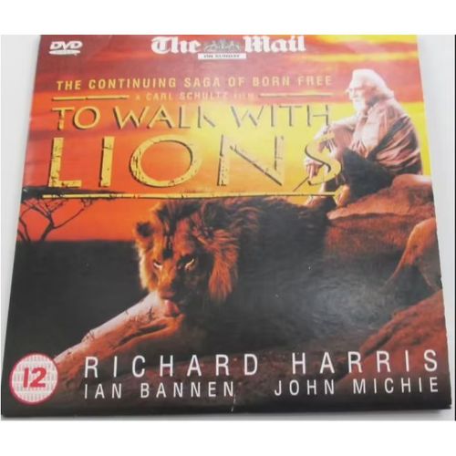 Dvd To Walk With Lions Pour Continuer L'histoire De Born Free-Un Film De Carl Schultz Avec Richard Harris-En Langue Anglaise- Édition Promotionnelle Hors Commerce
