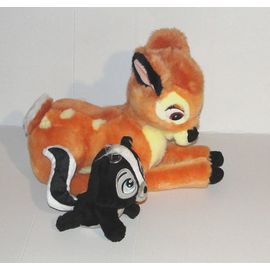 Peluche Bambi Le Faon Disneyland Et La Mouffette Fleur Bébé Animation Disney