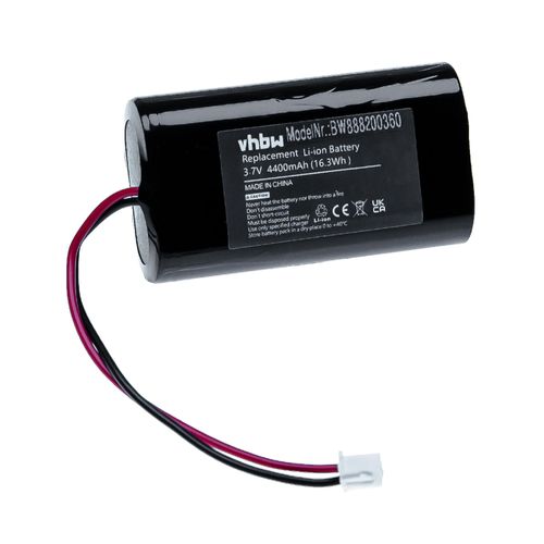 vhbw Batterie remplacement pour Zafferano BAT04703706701900 pour lampe de table (4400mAh, 3,7V, Li-ion)