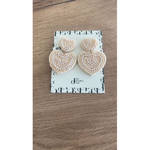 Boucles D'oreille Coeur Nacré
