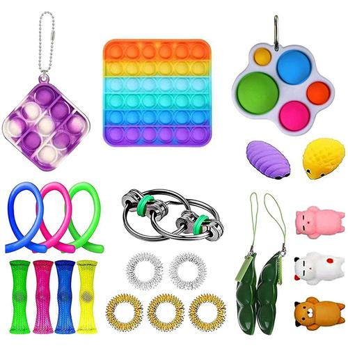 couleur G Pack de jouets anti-stress pour Enfants, bon marché objet, popite  à pois, versez AUTISME