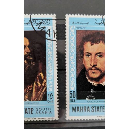 2 Timbres South Arabia - Mahra State - Yemen