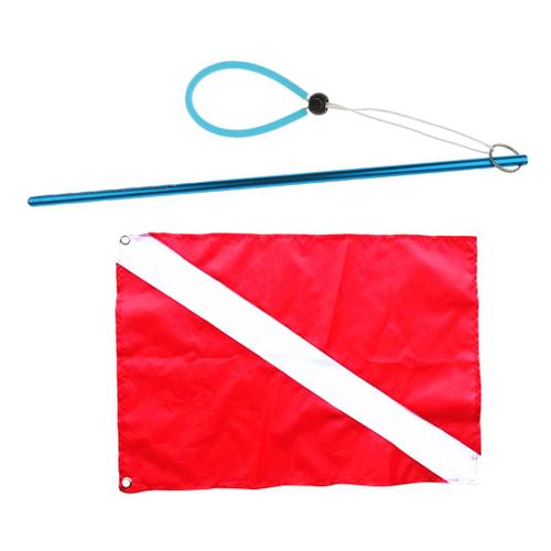 Marqueur de signal de drapeau de bateau de drapeau de plongeur de polyester pour 