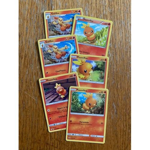 (1123) 4x Poussifeu + 2x Galifeu (Pokemon)