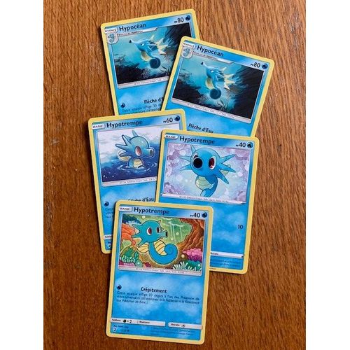 (1159) 3x Hypotrempe + 2x Hypocéan (Pokemon)