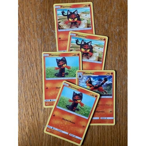 (1573) 4x Flamiaou + Matoufeu (Pokemon)