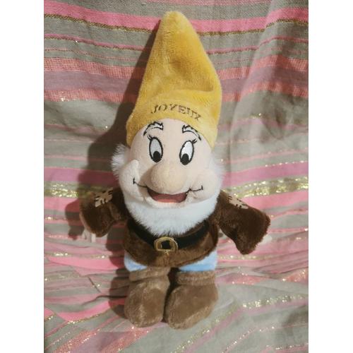 Doudou Peluche Nain Joyeux Happy Blanche Neige Billes Disney