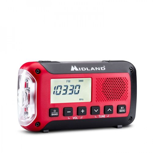 Midland - Emergency Radio & Powerbank Er250bt With Bluetooth