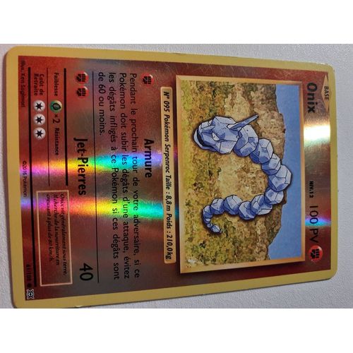 Carte Pokemon Rare Holographique Onix