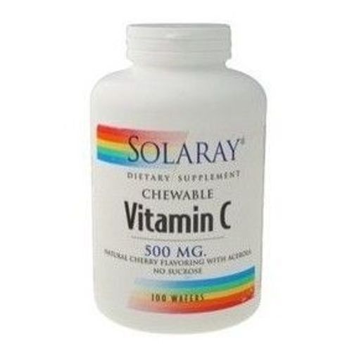 Solaray Vitamina C 500 Mg Sabor Cereza 100 Comp 