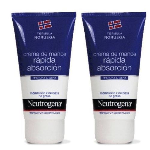 Neutrogena Formula Fast Absorbing Hand 2x75ml 