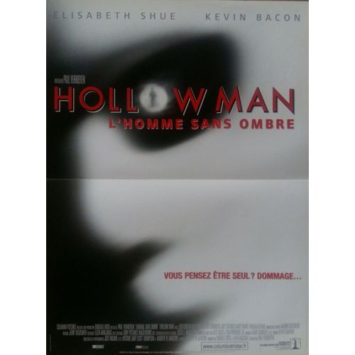 Hollow Man, L'homme Sans Ombre - Affiche Originale De Cinéma - Format 40x60 Cm - Un Film De Paul Verhoeven Avec Kevin Bacon, Elisabeth Shue, Josh Brolin, Kim Dickens, Greg Grunberg - Année 2000