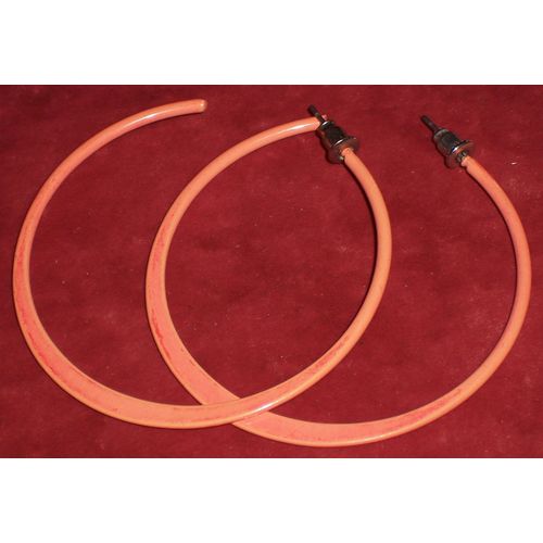 Boucles D'oreilles Créoles Couleur Orange Ø 5,5 Cm