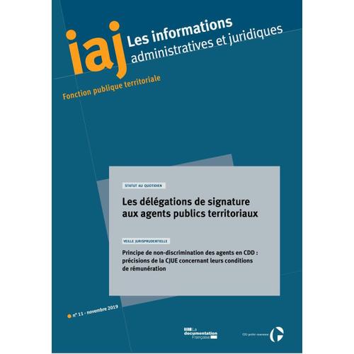 Les Informations Administratives Et Juridiques N° 11 - Novembre 2019