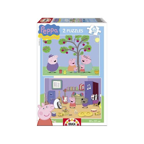 Puzzle 2x48 Peppa Pig