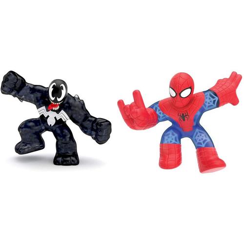 Goo Jit Zu Pack 2 Héros Marvel Spiderman Vs Venom Bandai Co41146