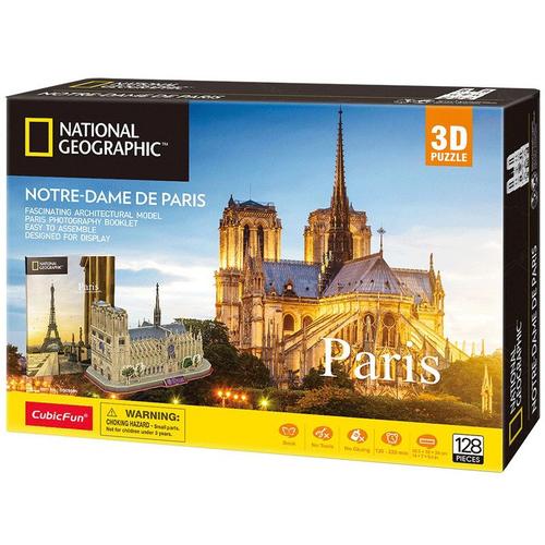 National Geographic Puzzle 3d Notre-Dame World Brands Ds0986h