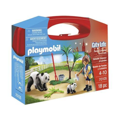 Playmobil City Life 70105 - Valisette Soigneur Et Pandas