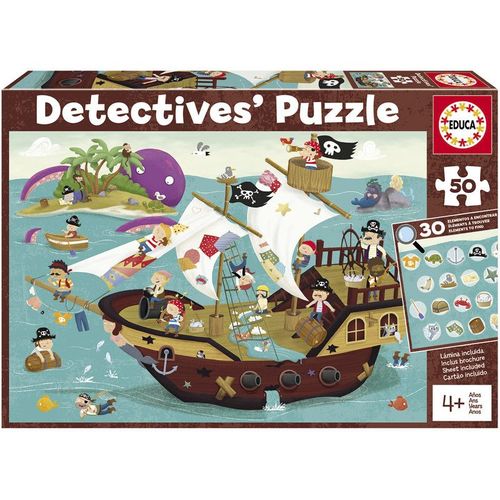 Puzzles Junior  50 Bateau Pirate "Detectives' Puzzle