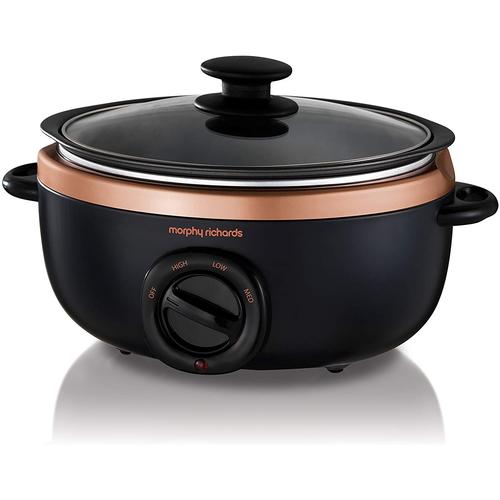 Cuiseur lent Morphy Richards Sear & Stew 3.5L noir/or rose