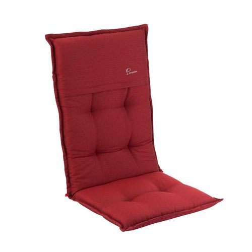 Coussin - Blumfeldt Coburg - Pour Chaise De Jardin À Dossier Haut - En Polyester - 53x117x9 Cm - À L'unité - Rouge