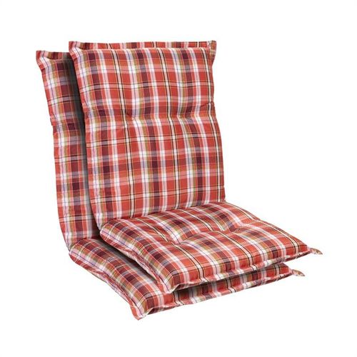 Coussin - Blumfeldt Prato - Polyester - 50x100x8cm - Lot De 2 - Rouge/Blanc
