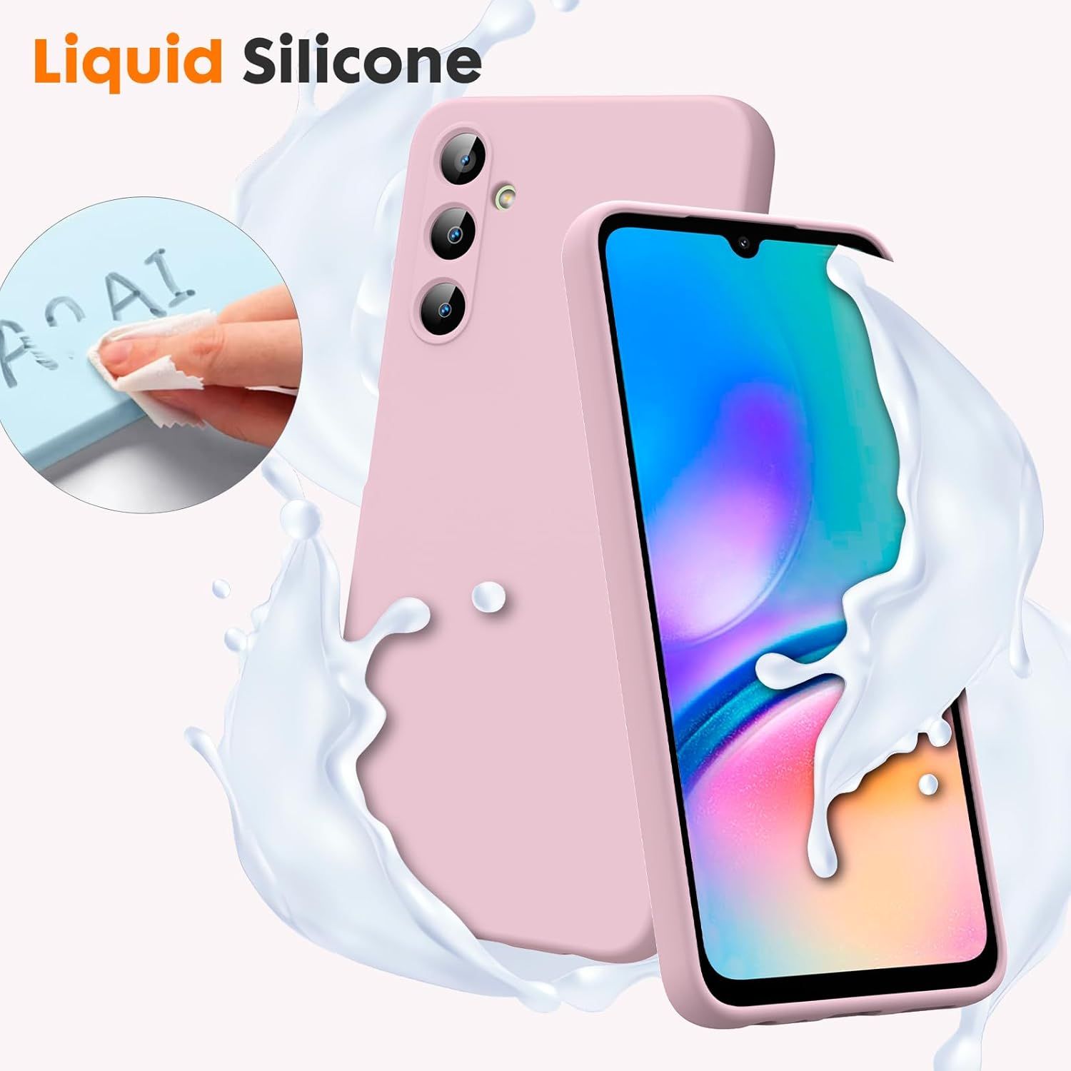 Coque Pour Samsung Galaxy A05s, Coque Silicone Liquide Intr... - 3