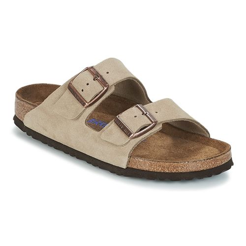 Sandales Mules Birkenstock Arizona Cuir Suede Soft Footbed W