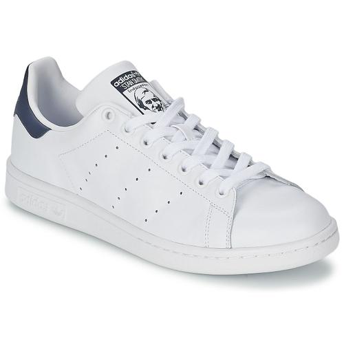 Baskets Stan Smith M20325 Blanc Bleu marine