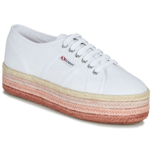 Superga 2790 Cotcoloropew Baskets Platesforme Blanc