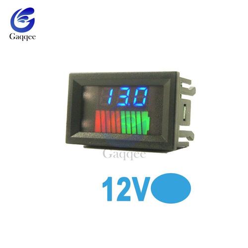 24V numérique Pourcentage Batterie Voltmètre Capacité de la Batterie Indicateur LCD Volt Testeur pour Le Plomb Noir JIUY 12V 