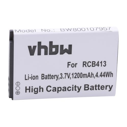 Vhbw Batterie Compatible Avec Doro Primo 406, 414 Smartphone (1200mah, 3,7v, Li-Ion)