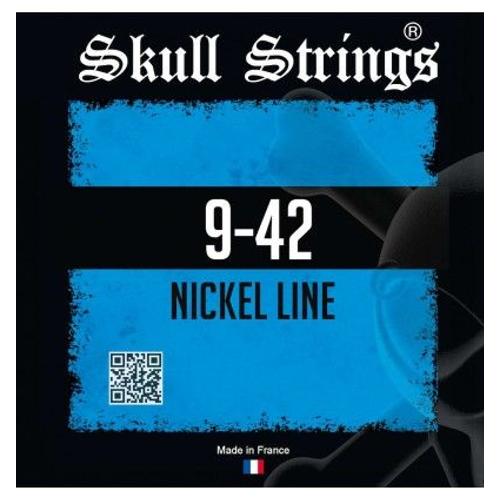 Skull Strings Nickel Line 9-42 Jeu de cordes guitare électrique 