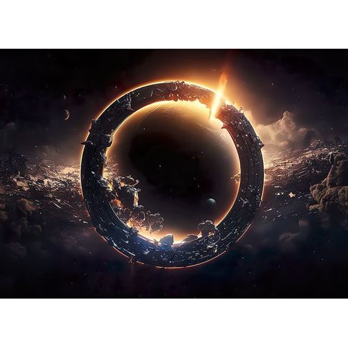 Canevas imprimer Vue de l'espace sur terre V2=836 Impression sur toile DIY installer 40x50cm