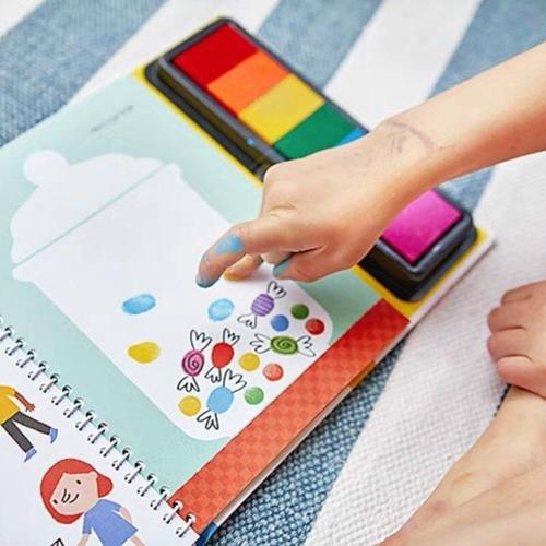 Livres Dempreintes Digitales Pour Enfants Avec Tampons En Caoutchouc Tampon  Encreur Activités Pour Enfants Doodling Book Animal Garden Kindergarten Diy  Craft Toy, Consultez Les Offres D'aujourd'hui Maintenant