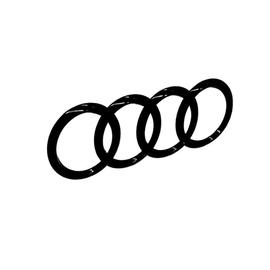 Logo Logo Pour Brillant Audi Autocollant Emblème voiture Noir Stickers de queue A5 