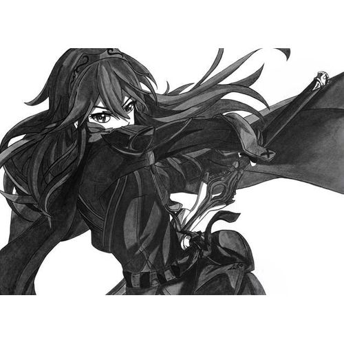 Canevas imprimer Fire Emblem Lucina=2203 Impression sur toile DIY installer 40x50cm