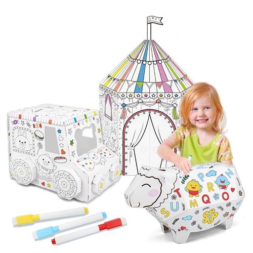 Le Mouton Papier À Colorier 3d Pour Enfant, Ensemble De Dessin, Graffiti, Educatifs Jouets Répandrai Bambins, Montessori Jouets