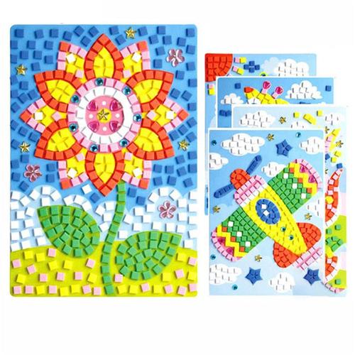 Écureuil Jeu De Bricolage Créatif, Kits De Création De 3d En Mosaïques Pour Enfant, Puzzle En Mousse Eva Avec Des Autocollants